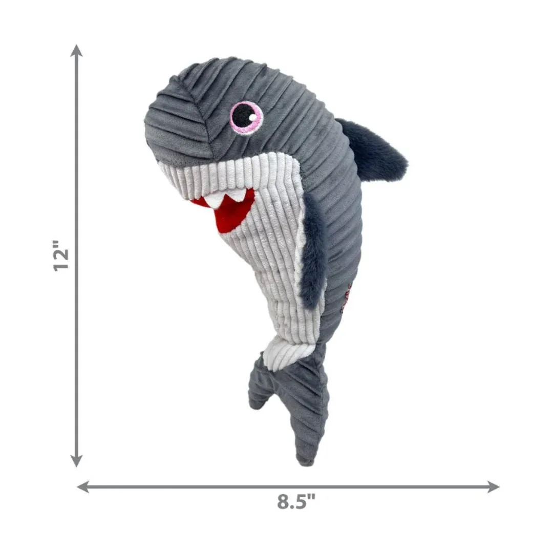 KONG Cuteseas Rufflez Dog Toy Shark Medium/Large - Image 2