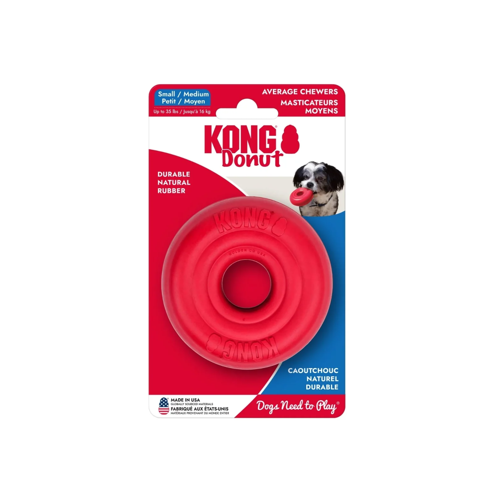 KONG Donut Dog Toy Medium/Large