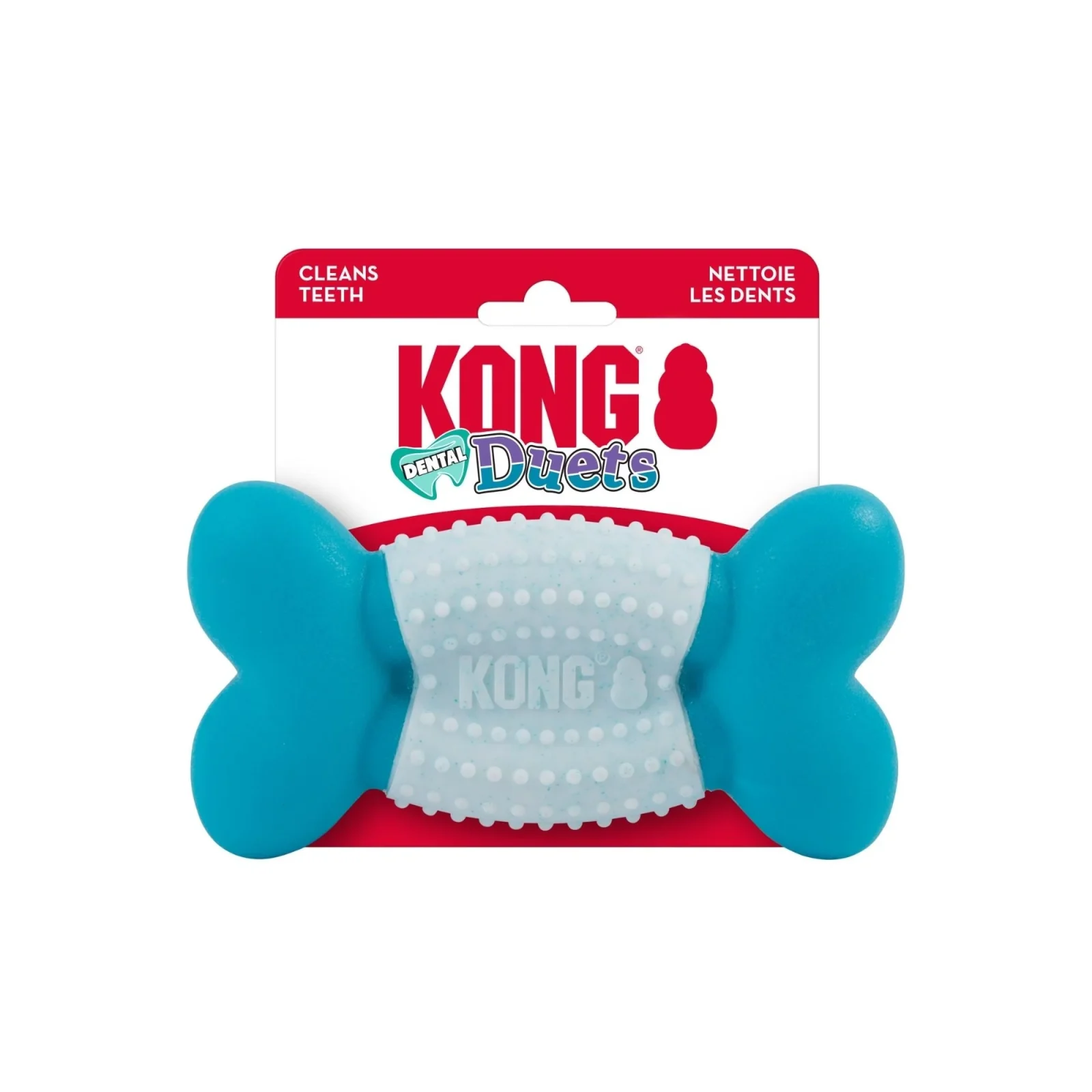 KONG Duets Dental Bone Dog Toy, Medium/Large