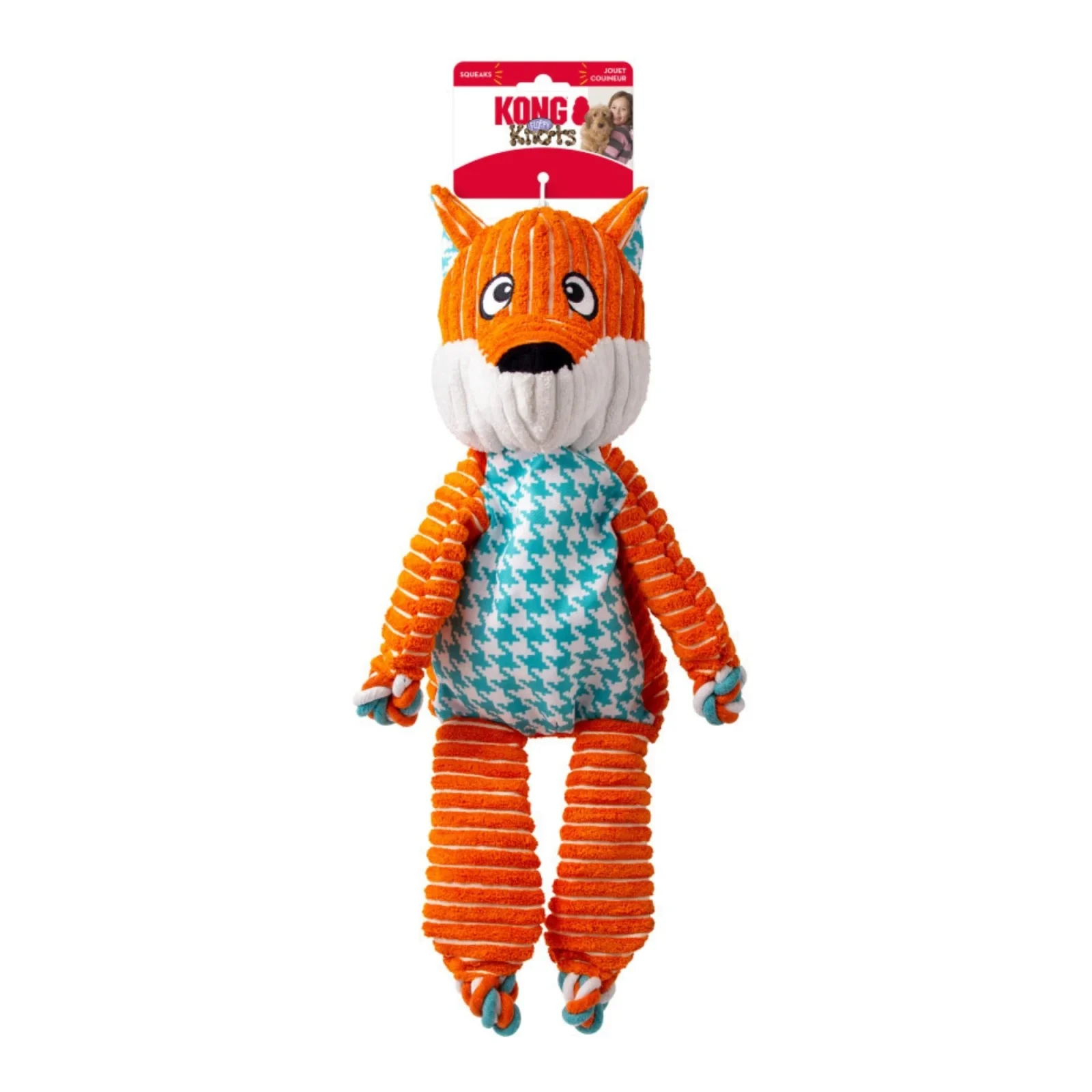 KONG Floppy Knots Fox Dog Toy X-Large