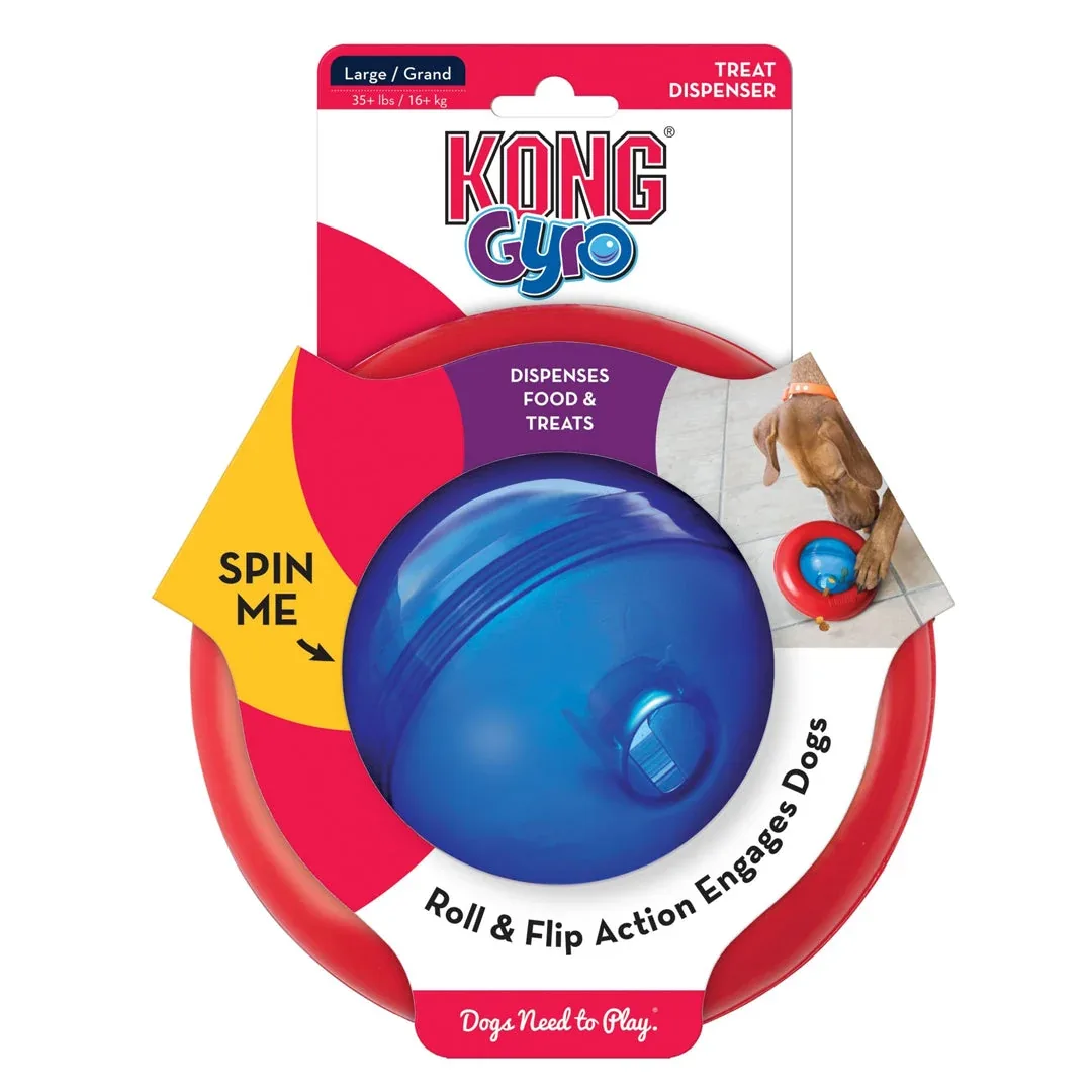 KONG Gyro Treat Dispenser Dog Toy Red Large - Image 2