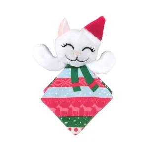 KONG Holiday Crackles Santa Kitty Cat Toy