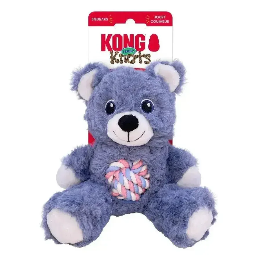 KONG Knots Teddy Dog Toy - The Ultimate Cuddle Buddy and Playtime Companion