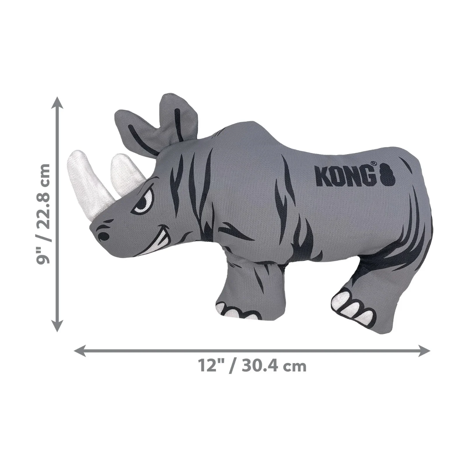 KONG Maxx Friends Rhino Plush Dog Toy, Large - Image 2