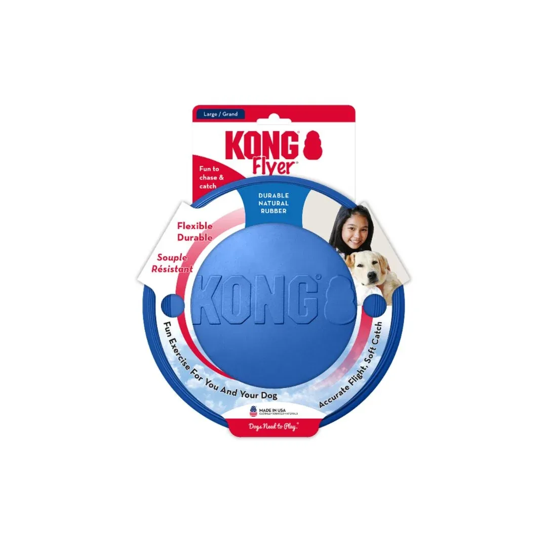 KONG Old Glory Flyer Dog Toy Large