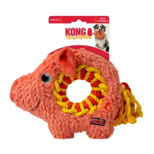 KONG Ringaroos Pig Dog Toy Medium