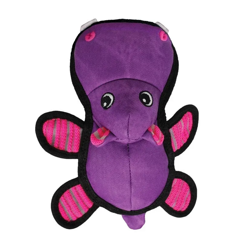 KONG Roughskinz Hippo Dog Toy
