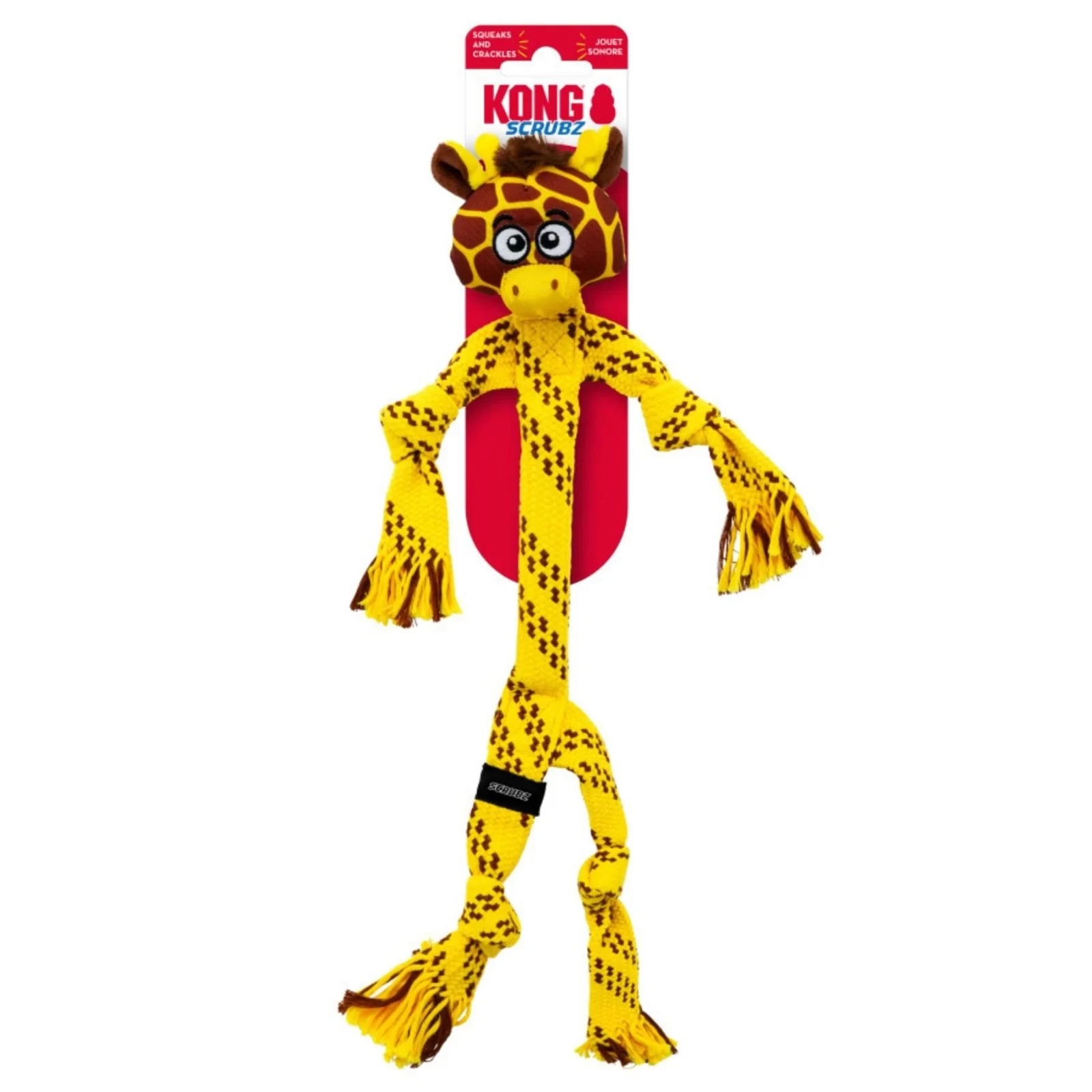 KONG Scrubz Safari Giraffe Dog Toy Medium