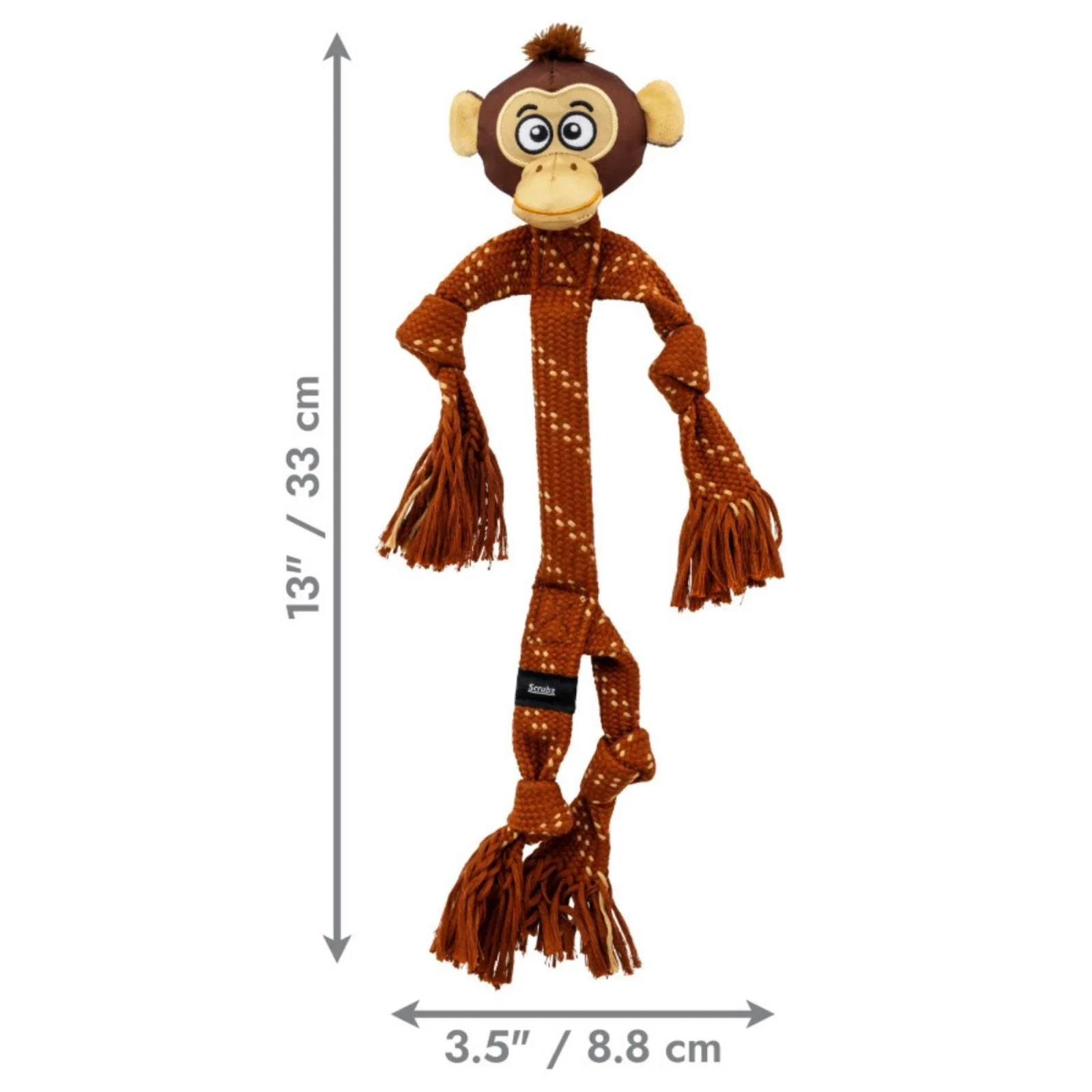 KONG Scrubz Safari Monkey Dog Toy Medium - Image 2
