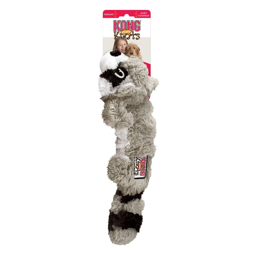 KONG Scrunch Knots Raccoon Dog Toy Medium/Large