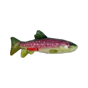 KONG Shieldz Wildz Fish Shaped Dog Toy