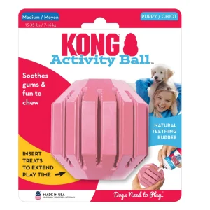 KONG Soft Rubber Activity Ball Puppy Toy Medium