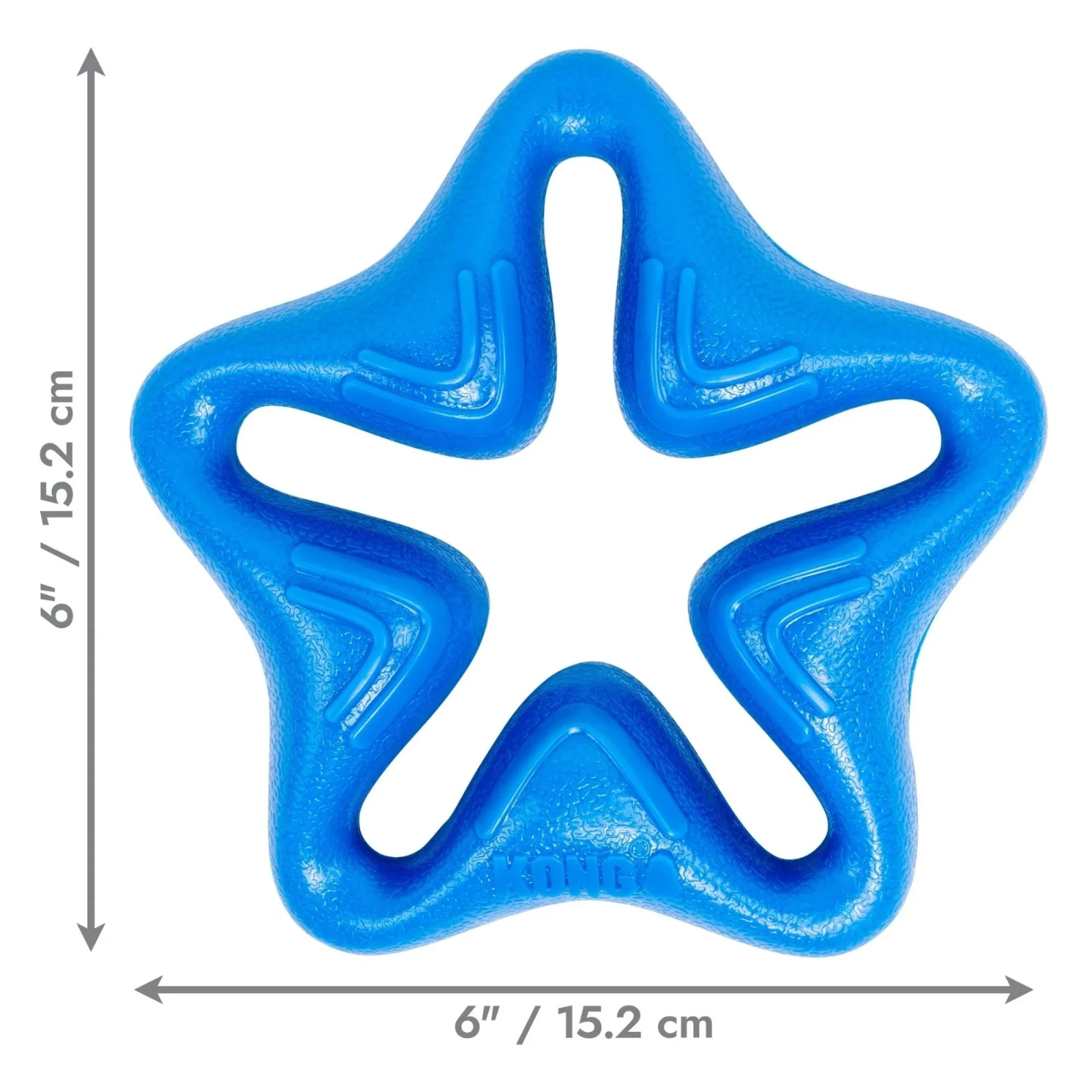 KONG Squeakz Star Dog Toy, Blue, Medium - Image 2