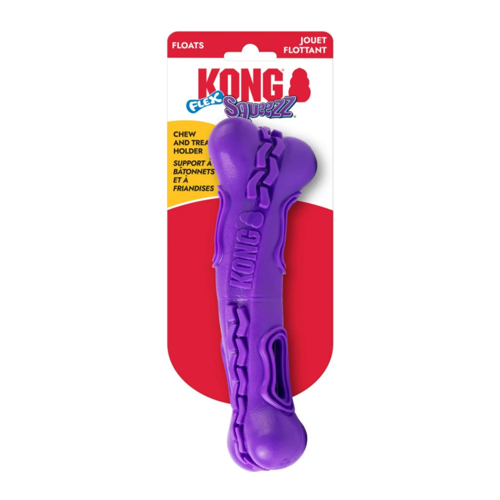 KONG Squeezz Flex Bone Dog Toy Medium
