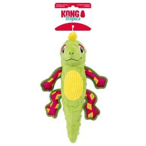 KONG Tropics Rattlez Iguana Dog Toy Medium/Large