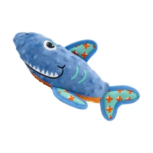 KONG® Tropics Rattlez Shark Dog Toys
