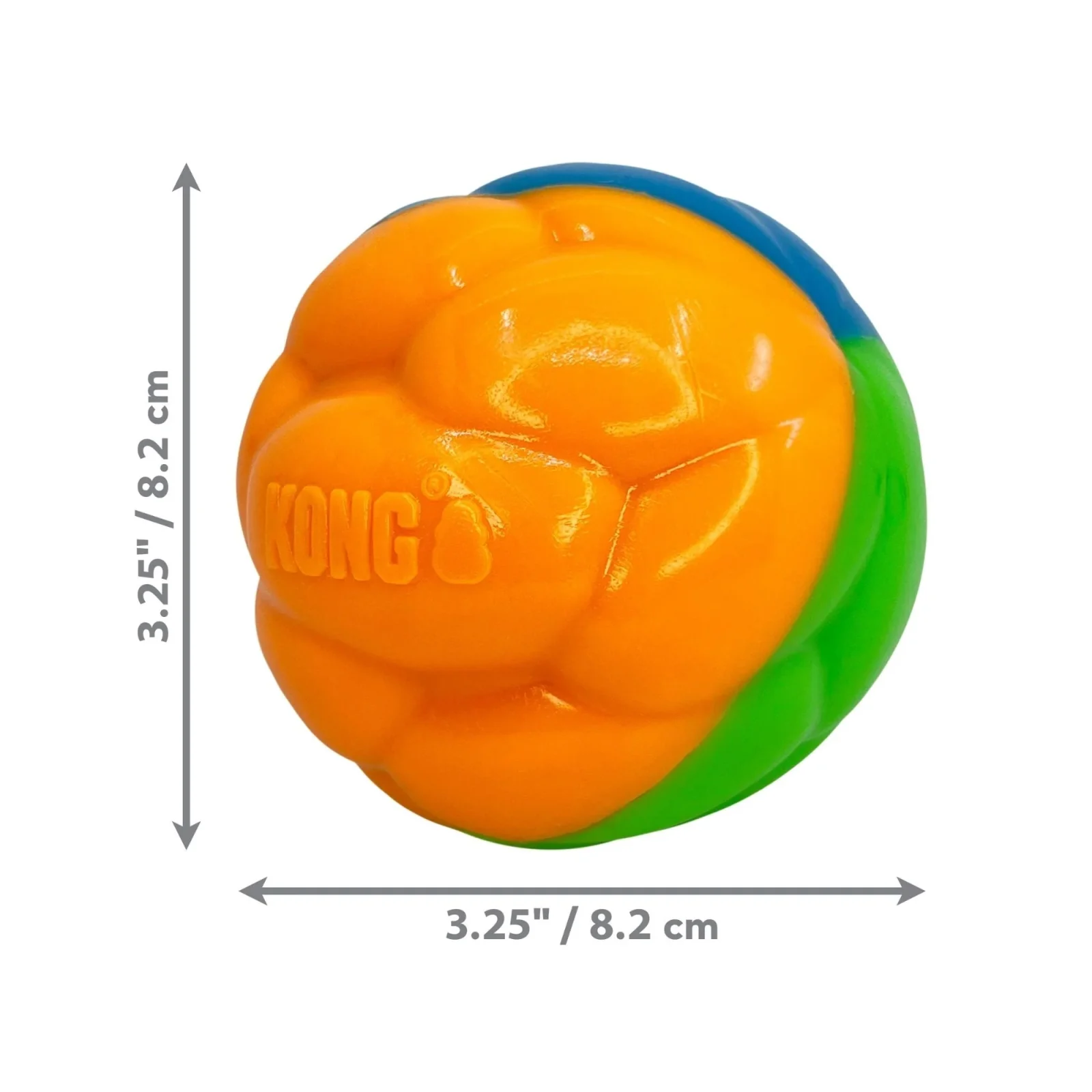KONG Twistz High Viz Ball Dog Toy, Assorted, Large - Image 2