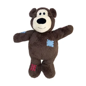 KONG Wild Knots Bear Tough Plush Squeaky Dog Toy, XL