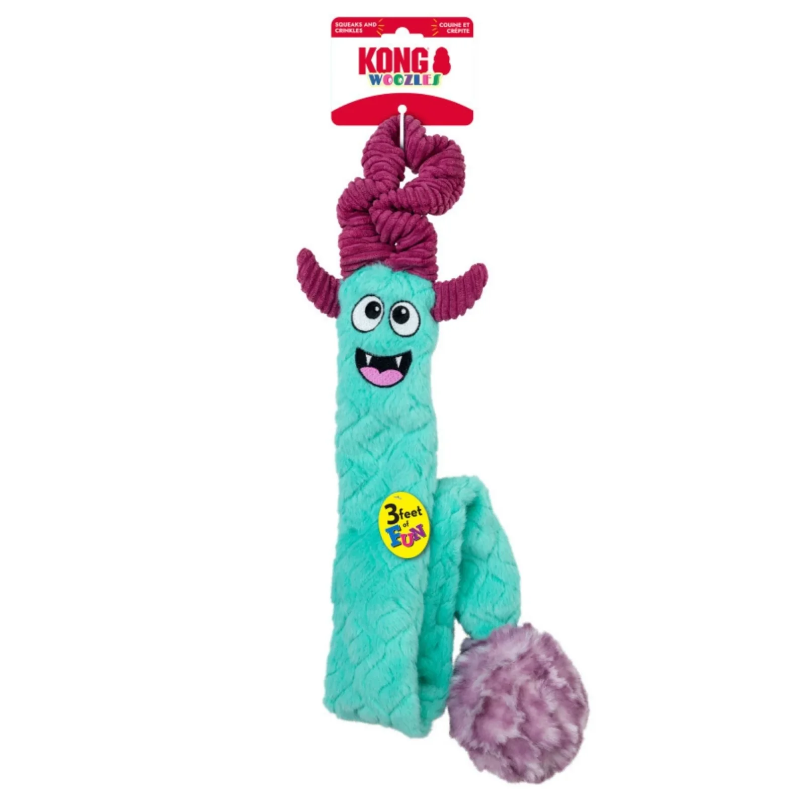 KONG Woozles Tug 'n Chase Dog Toy Large/X-Large