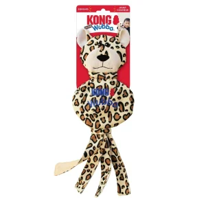 KONG Wubba No Stuff Dog Toy Cheetah Large