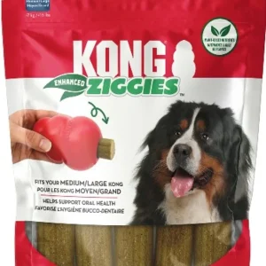 KONG Ziggies« Enhanced Plant-Based Dog Treats Medium/Large 8oz