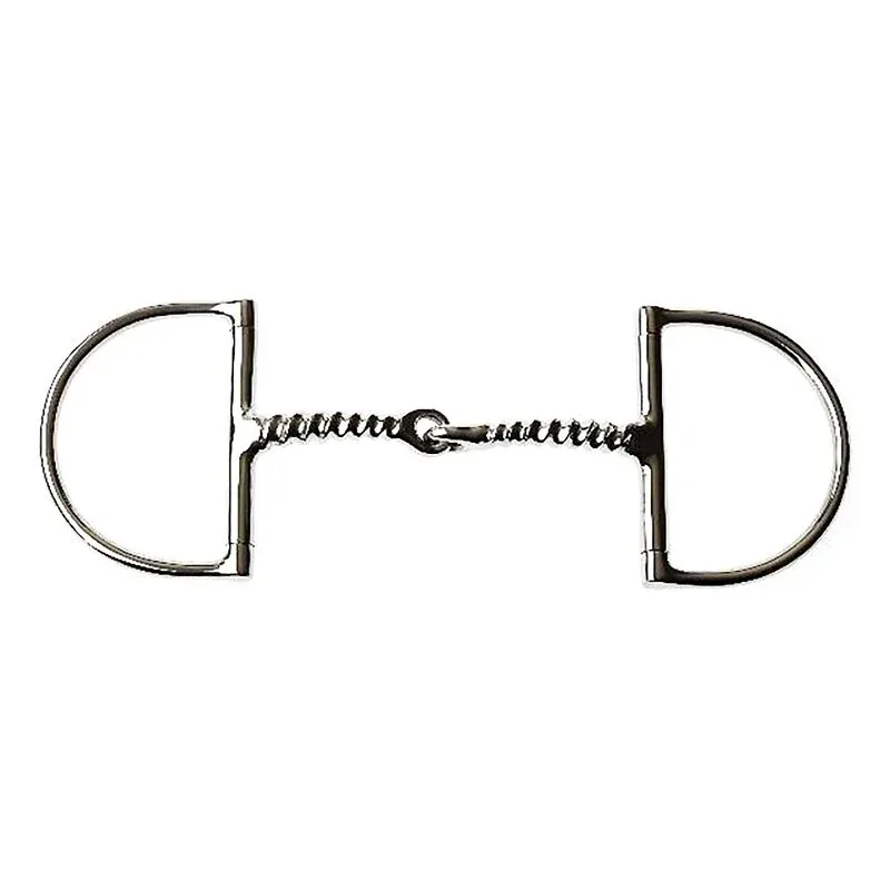 Korsteel Corkscrew Mouth Dee Ring Snaffle Bit