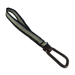 Kurgo® Dog Seat Belt Tether with Carabiner - Enhanced Strength Replacement Tether - Black & Silver