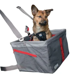 Kurgo Journey Gray/Chili Red Pet Booster Seat