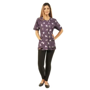 Ladybird Line Waterproof Poodle Print Jacket Purple XL
