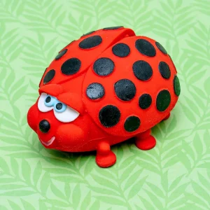 Ladybug Latex Soft Squeaky Dog Toy