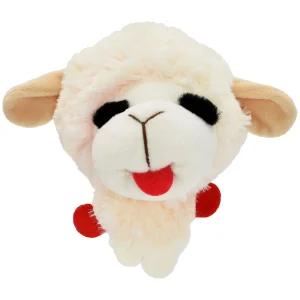Lamb Chop Knobby Noggin Squeaky Dog Toy