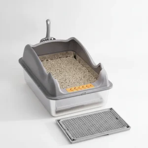 Large Stainless Steel Cat Litter Box