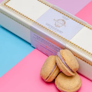 Lavender Macarons Dog Treat Box Set <>