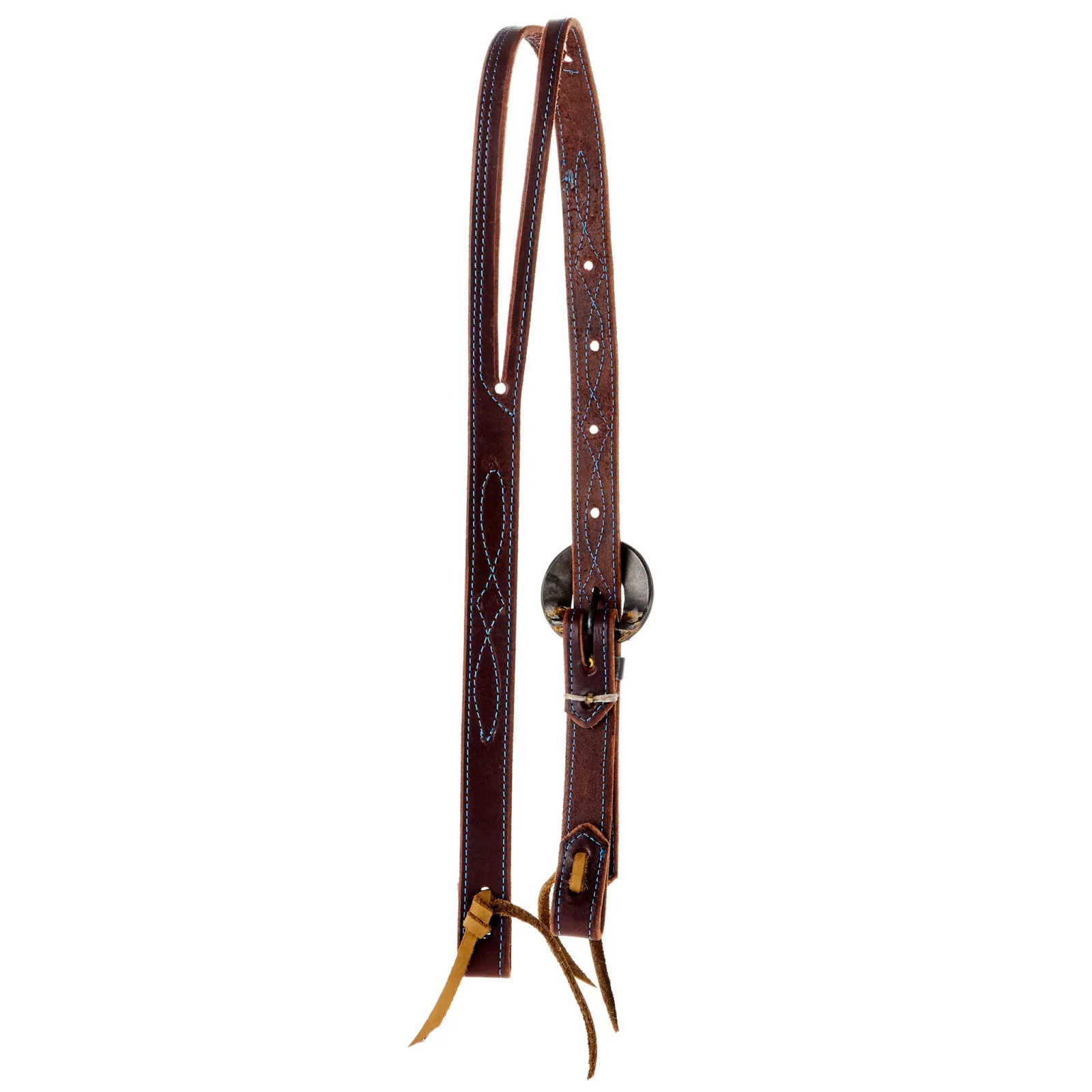 Layton Bits & Spurs Slit Ear Engraved Bar Heel Buckle Headstall - Image 2