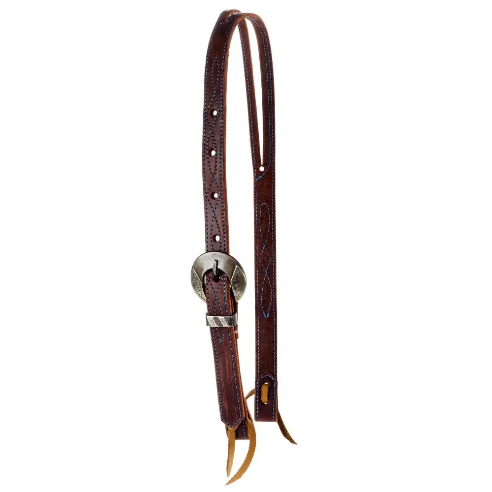 Layton Bits & Spurs Slit Ear Engraved Bar Heel Buckle Headstall