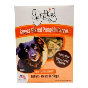 Lazy Dog Ginger Glazed Pumpkin Carrot (Wheat, Corn & Soy Free) Dog Treat 14oz.