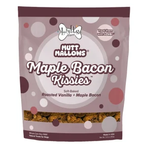 Lazy Dog Mutt Mallows Maple Bacon Kissies 5oz. (Case of 3)