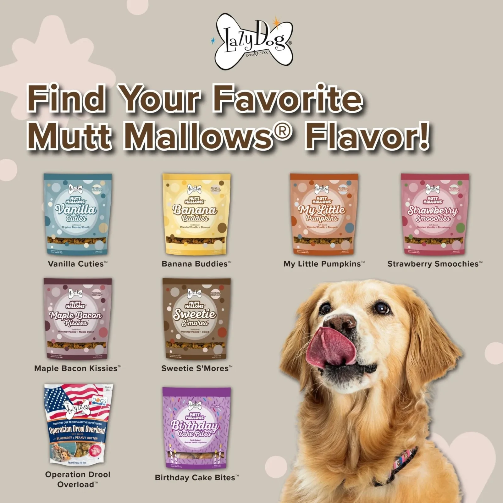 Lazy Dog Mutt Mallows Sweetie S'mores Dog Treat 5oz. (Case of 3) - Image 2