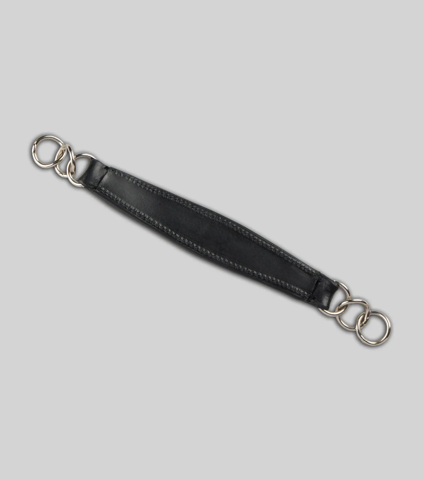 Leather Curb Strap Black - Image 2