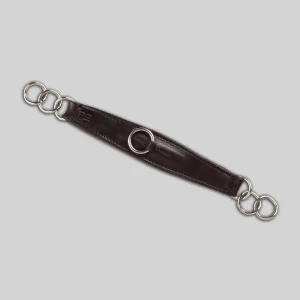 Leather Curb Strap Dark Havana