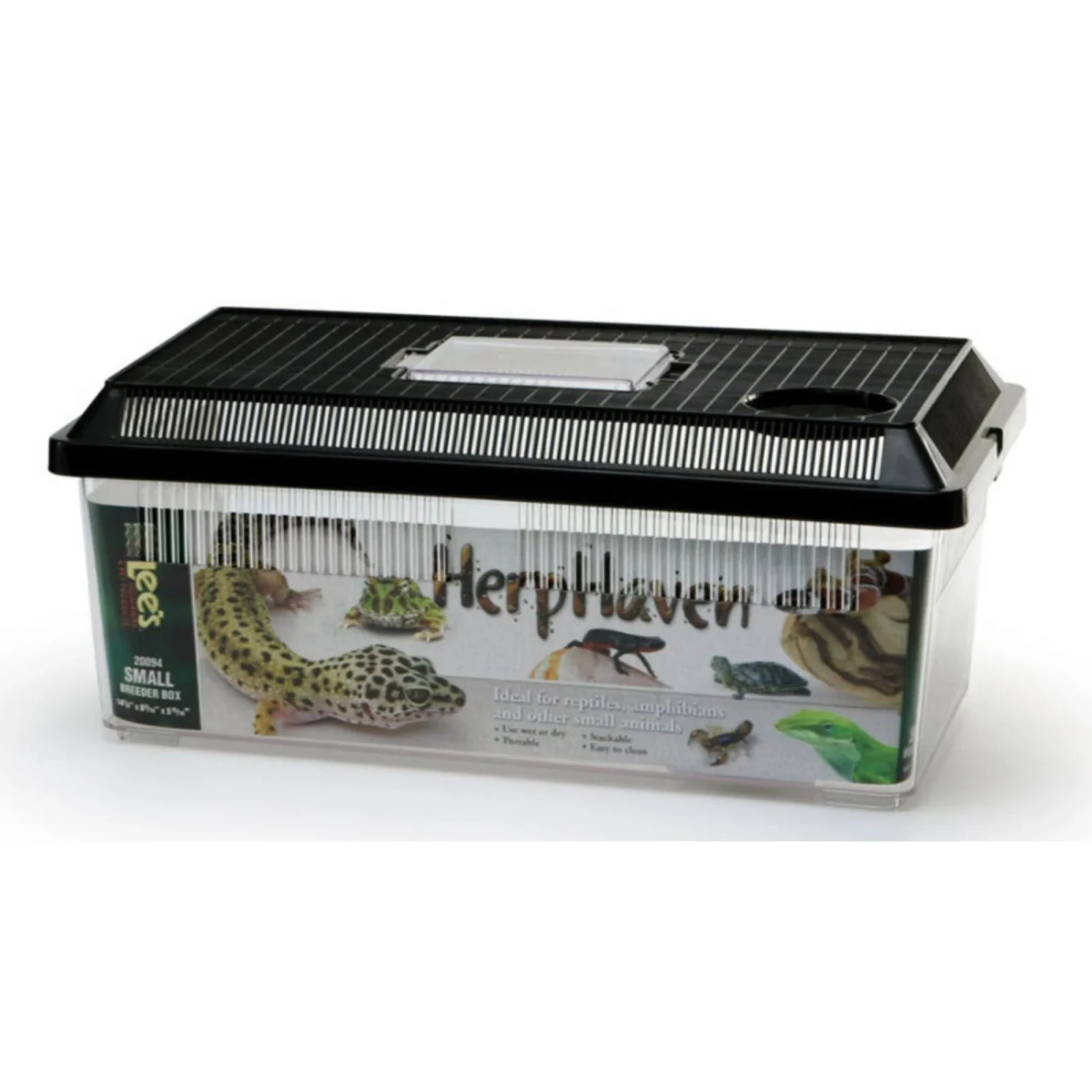 Lee's Aquarium & Pet Products HerpHaven Breeder Box Black, 1ea/14.37In X 5.88 in, SM