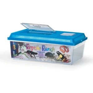 Lee's Aquarium & Pet Products Rectangle Reptile Ranch Assorted, 1ea/17.75In X 6.87 in, LG