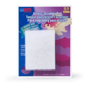 Lee's Aquarium & Pet Products Scrubber Pad for Acrylic Aquariums White, 1ea/3 In X 4 in, Super-Size