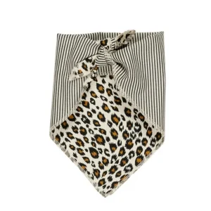 Leopard and Stripe Reversible Bandana (FINAL SALE)