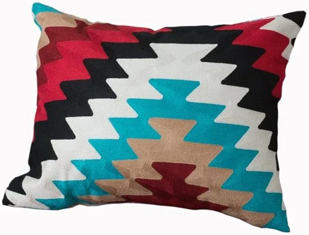 Levtex Montana Crewel Stitch Embroidery Pillow