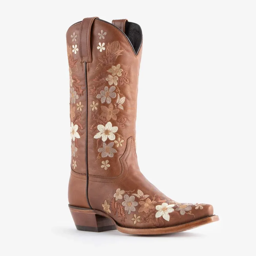 Liberty Black Caborca Silver Ines Floral Embridered Boots