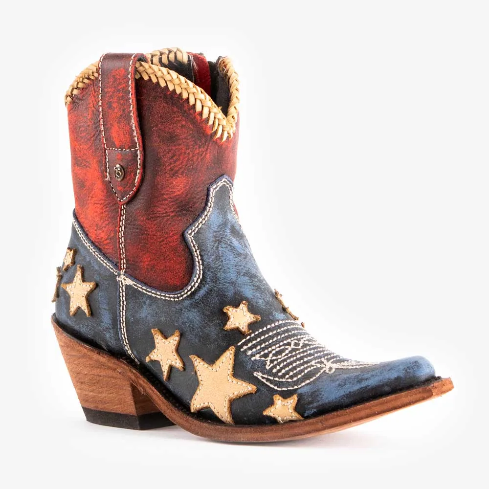 Liberty Black Vintage Azul Americana Booties