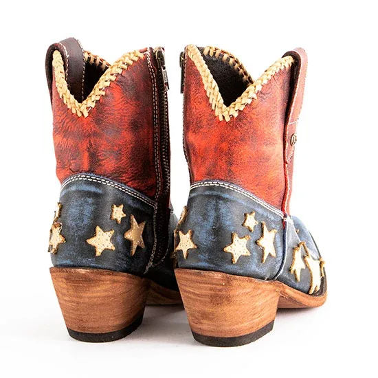 Liberty Black Vintage Azul Americana Booties - Image 2