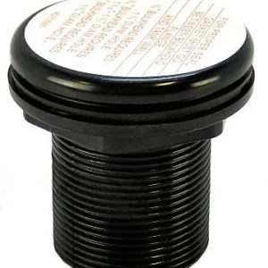 Lifegard Aquatics Double Threaded Bulkhead - Black