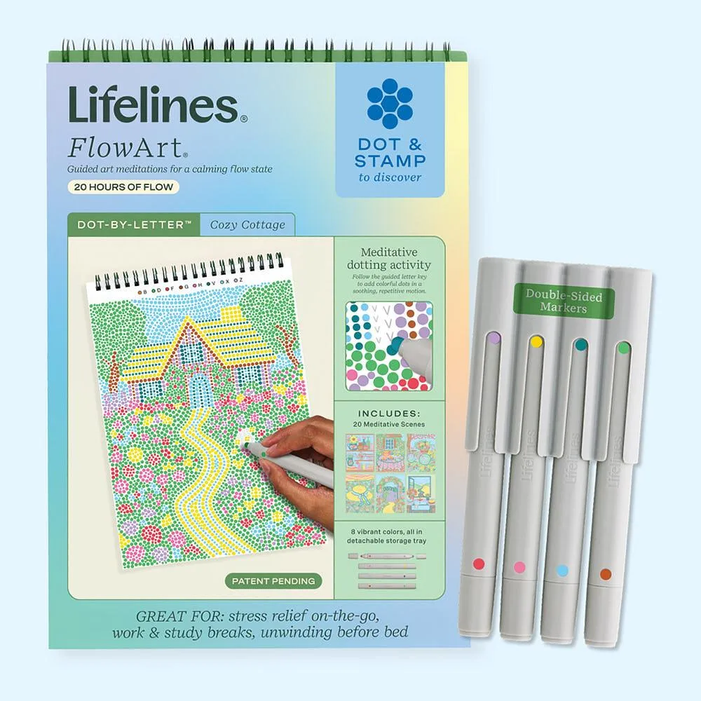 Lifelines Llc-Mcmanemin FlowArt Dot by Letter Cozy Cottage